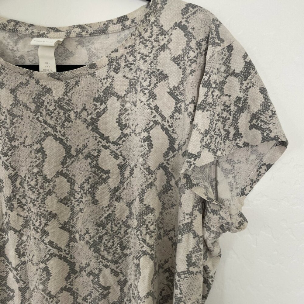 Snake Print Python Tee T Shirt Boho Bohemian Arts… - image 3